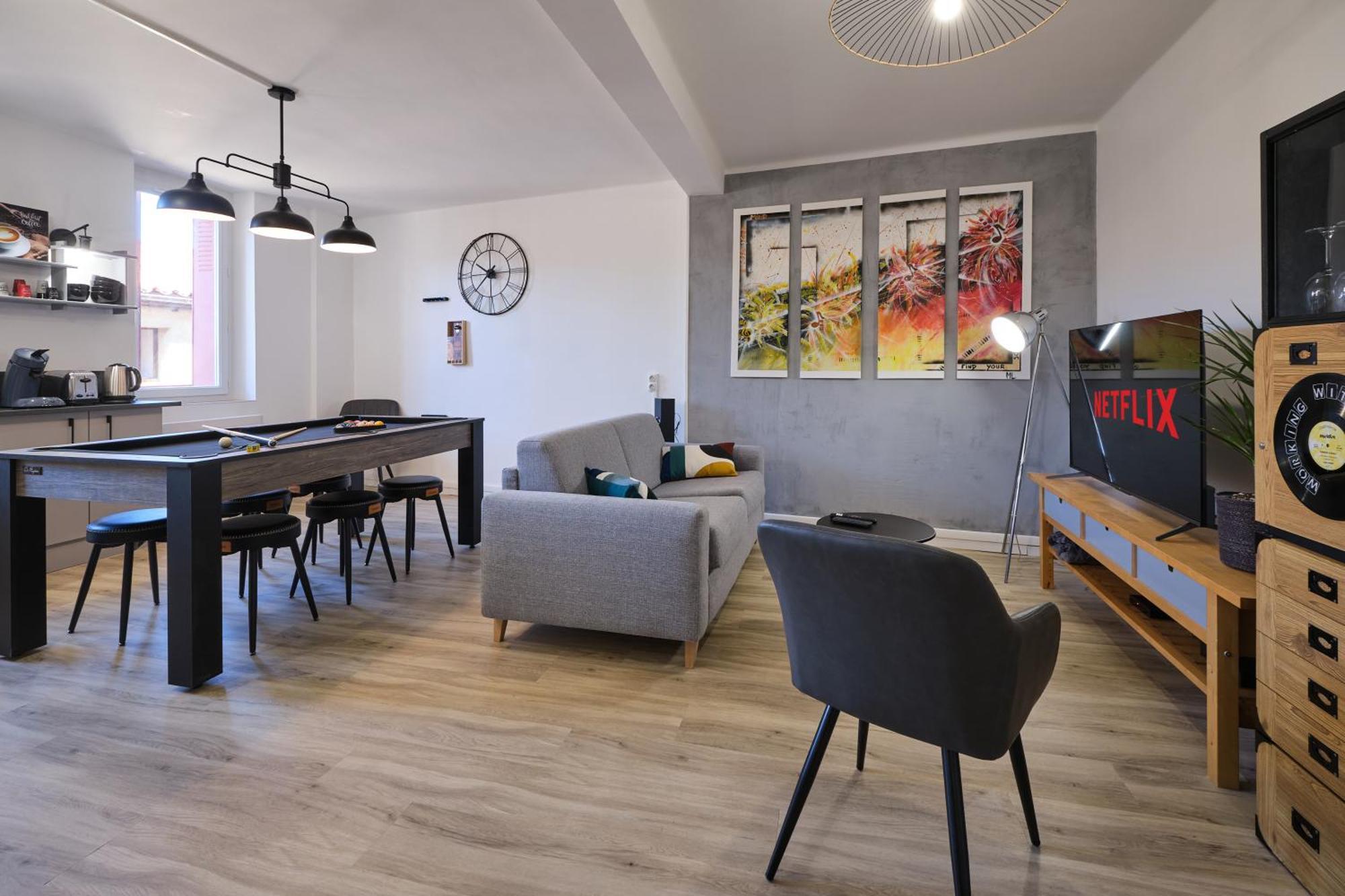 Magnifique*T4*Centre Ville*Wifi*Billard*Netflix* Limoux Extérieur photo
